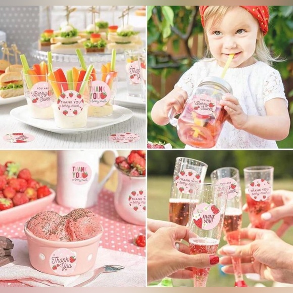 NIP Berry Sweet Thank You Stickers - 500 pcs - Picture 2 of 2